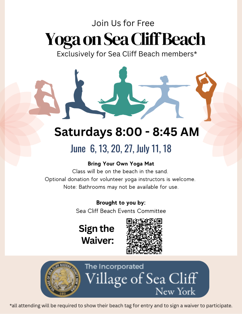 Yoga on Sea Cliff Beach