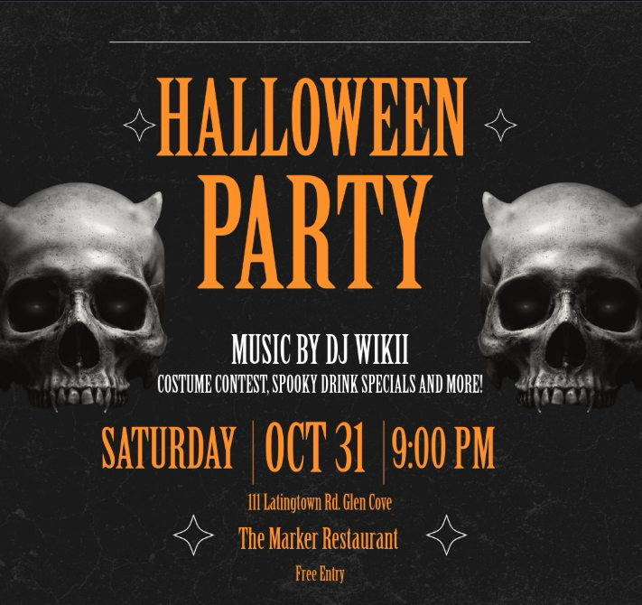 Halloween Party at The Marker flyer