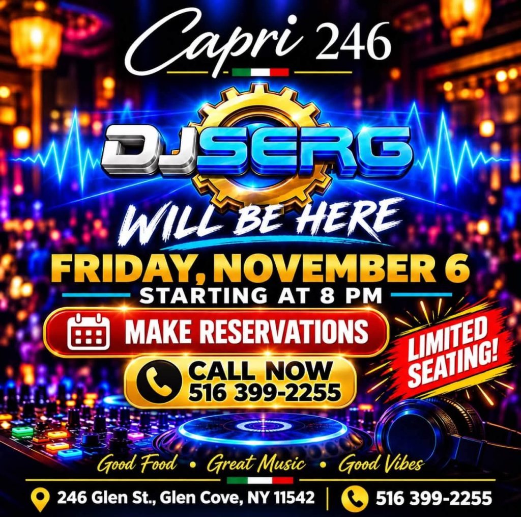 GRAND NIGHT OUT AT CAPRI 246! FT. DJ SERG LIVE! flyer