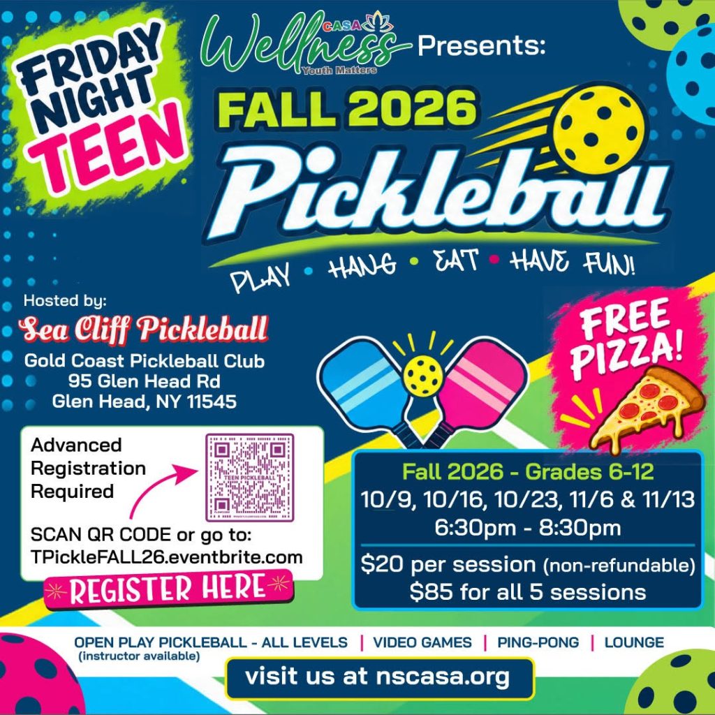 Friday Night Teen Pickleball – Fall 2026 flyer