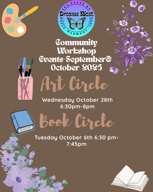 Dreams West Community Workshop: Art Circle flyer